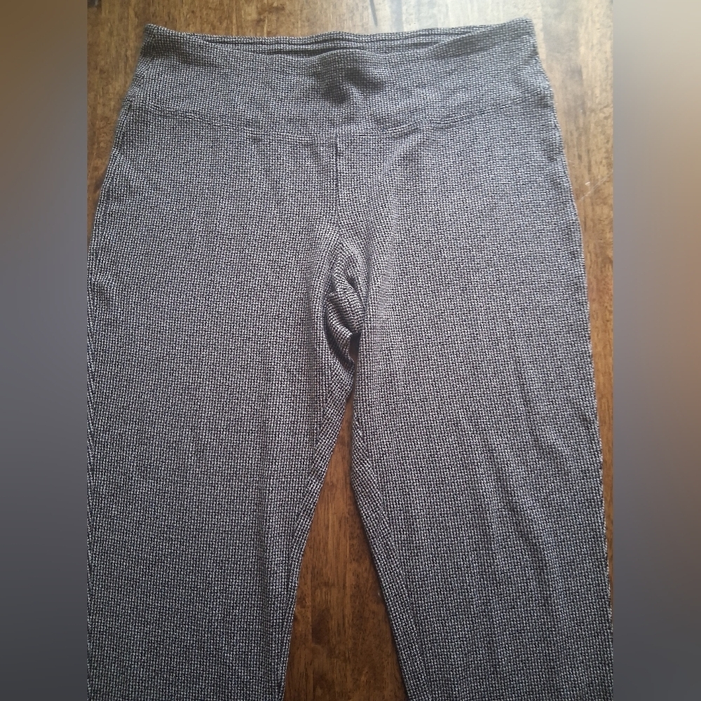 J Jill Wherever Collection Pull On Houndstooth Strech Pants L - Picture 2 of 7